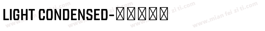 light condensed字体转换